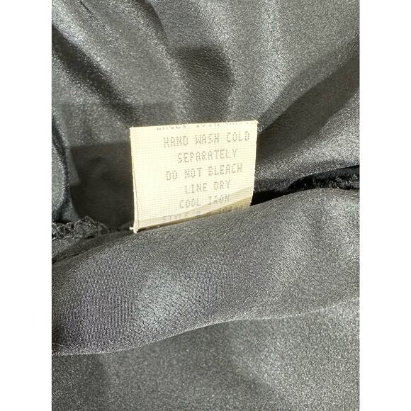 San Andre 1993 Womens Black Lace Front Button Up Vest Size 10 (Medium) Vintage - Picture 5 of 11